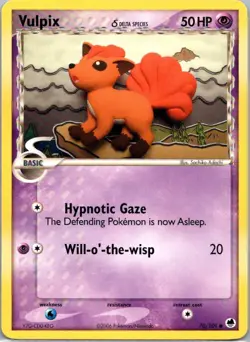 Pokemon TCG Vulpix δ 70/101 Dragon Frontiers NM - Image 1