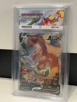 Charizard V Brilliant Stars 154/172 Ace Grading 9 Pokemon Graded - Image 1