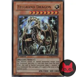 Yugioh Felgrand Dragon SDRL-EN001 Ultra Rare 1st Edition NM - Image 1