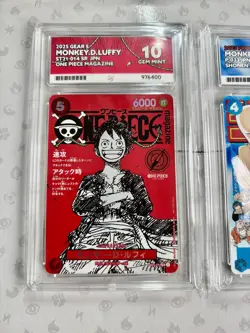 Monkey D Luffy ST21-014 & P-033 ACE 10 One Piece Magazine Vol 20 Promo - Image 2