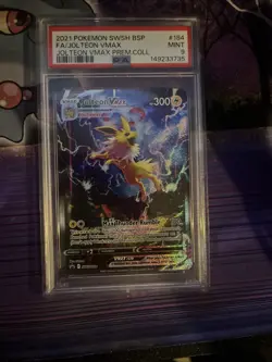 2021 Pokemon Jolteon VMAX #SWSH184 Promo Premium Collection PSA 9 - Image 1