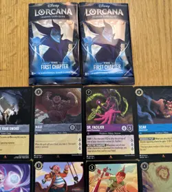 Set Of 24 Disney Lorcana Trading Cards The First Chapter 2 Full Packs - Image 2