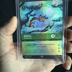 Mushu - Sneaky Dragon (Epic) 212/204 Winterspell Holo ￼ Disney Lorcana - Image 1
