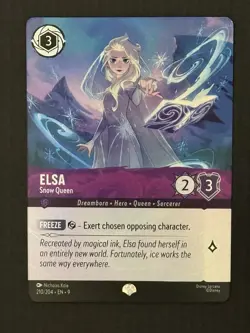 Disney Lorcana Elsa Snow Queen Epic Fabled - Image 1