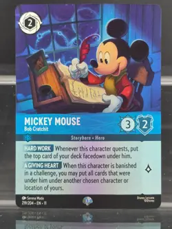 Disney Lorcana Mickey Mouse - Bob Cratchit 219/204 Winterspell Epic - Image 1