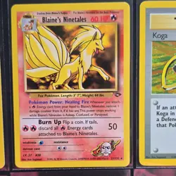 Pokemon Gym Challenge Lot 15 Cards, Koga, Blaine's Ninetales, Giovanni's Pinsir+ - Image 5