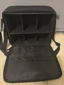 Ultra Pro Red And Black Satchel Deck Box For 6 different 100 Card Decks - Image 2