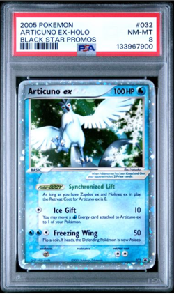 Pokemon Black Star Promo Articuno EX 2005 PSA 8 Mint Holo Card #032 - Image 1