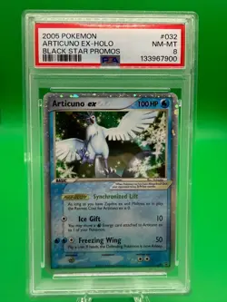 Pokemon Black Star Promo Articuno EX 2005 PSA 8 Mint Holo Card #032 - Image 3