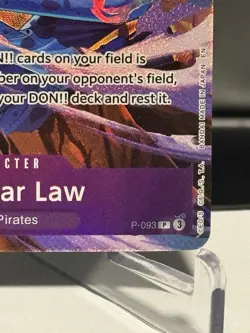 One Piece CCG Trafalgar Law P-093 Promo Holo Blocker Character Promotion Card - Image 3