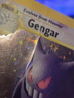 Damaged- Pokemon TCG Gengar Fossil Holo Card 5/62 - Image 2