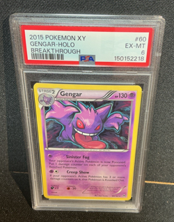 Pokemon Gengar TCG XY Breakthrough Holo Rare Card 60/162 PSA 6 - Image 1