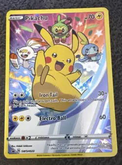 Pikachu SWSH020 SWSH: Sword & Shield Promo Cards Holo - Image 1