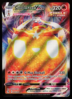 Cinderace VMAX 045/264 Ultra Rare Fusion Strike Pokemon Card - Image 1