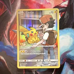 Pokemon Pikachu Secret Rare 241/236 Sm-Cosmic Eclipse Holo Card 70 HP - Image 1