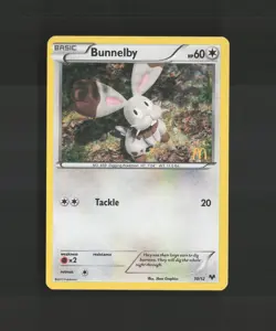 Bunnelby 10/12 McDonalds Promo 2013 Holo Rare Pokemon Card LP - Image 1