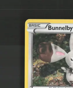 Bunnelby 10/12 McDonalds Promo 2013 Holo Rare Pokemon Card LP - Image 3