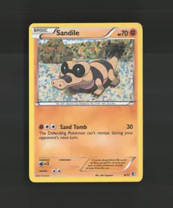 Sandile 8/12 McDonalds 2011 Promo Holo Rare Pokemon Card MP - Image 1