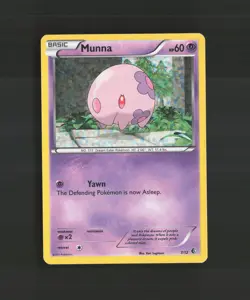 Munna 7/12 McDonalds 2011 Promo Holo Rare Pokemon Card MP - Image 1