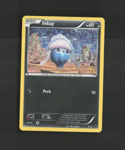 Inkay 6/12 McDonalds Promo 2013 Holo Rare Pokemon Card DMG - Image 1