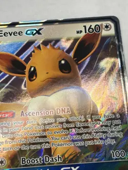Pokemon Card TCG Eevee GX SM176 Sun & Moon 2019 Holo Blackstar Promo LP-MP - Image 2