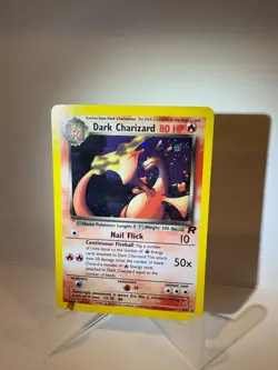 Team Rocket Dark Charizard Rare Holo Pokemon Card 2002 4/82 R - Image 1