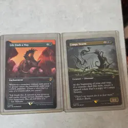 Magic: The Gathering REX Card Lot -8 Cards Borderless Worlds beyond - Image 1