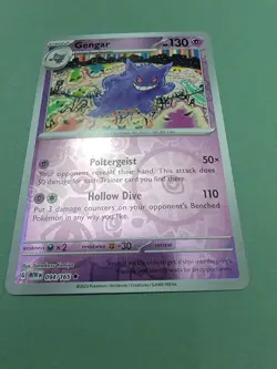 Scarlet & Violet Gengar Reverse Holo Card 094/165 Rare Sv: Scarlet & Violet 151 - Image 1