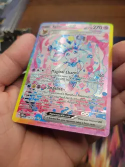Sylveon EX Prismatic Evolutions Holo Card 156/131 SV SIR PACK FRESH MINT - Image 3