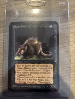 MTG Plague Rats Alpha Magic the Gathering - Image 1