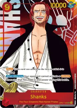 Shanks (Parallel) [OP01 - OP01-120] - NM [Foil] TCG One Piece - Image 1