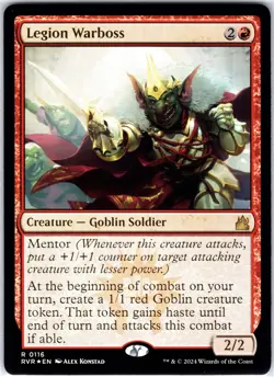 Legion Warboss 116 R FOIL Ravnica Remastered Magic the Gathering MTG NM - Image 1