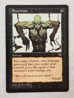 NM Reanimate Tempest Mtg Magic the Gathering - Image 1
