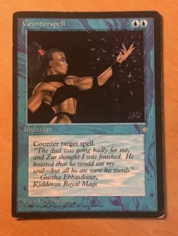 Magic the Gathering MTG Counterspell Ice Age HP - Image 1