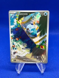 Pokemon SV White Flare Oshawott 105/086 Illustration Rare IR NM - Image 1