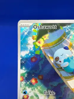 Pokemon SV White Flare Oshawott 105/086 Illustration Rare IR NM - Image 3