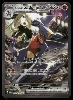 Pokemon Cards Cynthia's Garchomp ex 232/182 Destined Rivals NM - Image 1