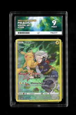 Pikachu TG05/TG30 Lost Origin Trainer Gallery ACE 9 MINT Graded Pokemon Card 374 - Image 1