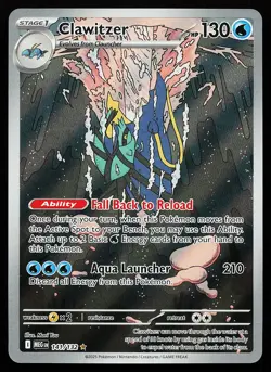 Clawitzer 141/132 Holo Illustration Rare Mega Evolution Pokemon Card - Image 1