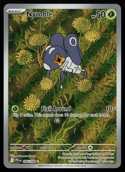 Nymble 096/094 Holo Illustration Rare Phantasmal Flames Pokemon Card - Image 1