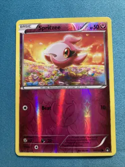 Pokemon TCG Spritzee 84/122 XY BREAKpoint Reverse Holo Common Fairy 2016 NM+ - Image 1