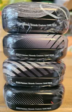 (4x Lot) 2025 Pokemon Black Bolt & White Flare Unova Mini Tins New Sealed - Image 4