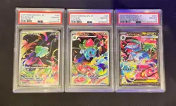 Bulbasaur Ivysaur Venusaur AR SAR Set 088/086 Mega Brave Pokemon Japanese PSA 10 - Image 1