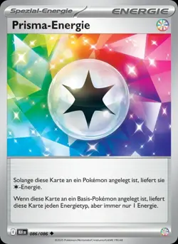 Prisma Energie 086/086 Reverse Holo - NM - Schwarze Blitze - DE Pokemon Karten - Image 1