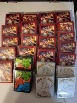 POKEMON Standard 65 Card Sleeve Pack Lot Of 24 Premium Sleeves Charizard Arceus - Image 1