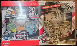 Sam's Club Pokemon White Flare Binder Collection + Poster Collection. - Image 1