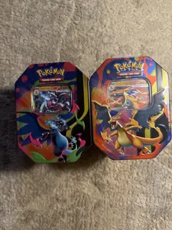 Pokemon TCG Mega Charizard X & Y Tin Sealed - Image 1