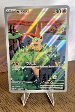 Victini 208 SVP Illustration Rare Pokemon Card Scarlet & Violet Promo - Image 1