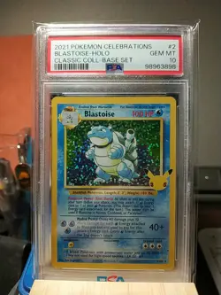 Pokemon PSA 10 GEM MINT Celebrations Blastoise 2/102 Classic Collection Holo - Image 1
