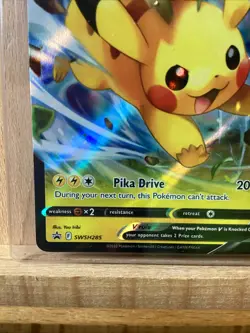 Pokemon TCG Pikachu V SWSH Black Star Promos SWSH285 Holo Promo NM/M - Image 2